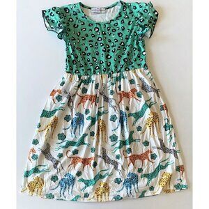 Adorable Sweetness Girl Cheetah Print Dress 12 Years